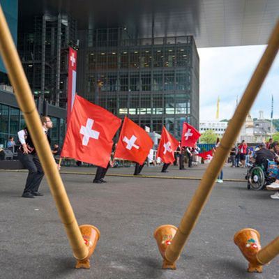 Bundesfeier 31/07 auf dem Europaplatz – Mit mobiler Höranlage